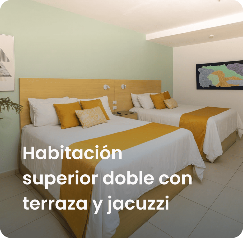 Habitación superior doble con terraza y jacuzzy